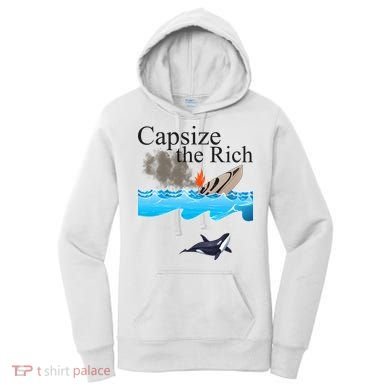 Capsize The Rich Orca Awareness Women's Hoodie