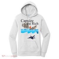 Capsize The Rich Orca Awareness Women's Hoodie thumb 0