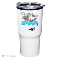 Capsize The Rich Orca Awareness Tumbler thumb 0