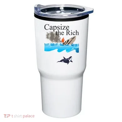 Capsize The Rich Orca Awareness Tumbler