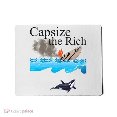 Capsize The Rich Orca Awareness Mousepad
