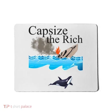 Capsize The Rich Orca Awareness Mousepad