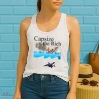 Capsize The Rich Orca Awareness Women's Tank Top thumb 2