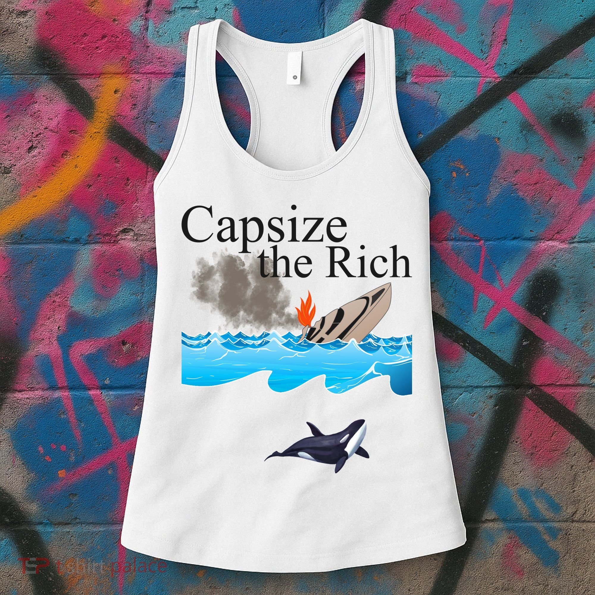 Capsize The Rich Orca Awareness Women's Tank Top