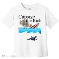 Capsize The Rich Orca Awareness Toddler T-Shirt thumb 0