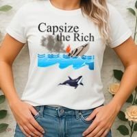 Capsize The Rich Orca Awareness Women's T-Shirt thumb 2
