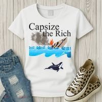Capsize The Rich Orca Awareness Women's T-Shirt thumb 3