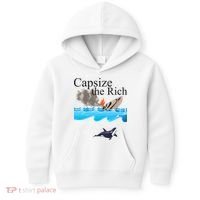 Capsize The Rich Orca Awareness Kids Hoodie thumb 0