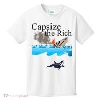 Capsize The Rich Orca Awareness Kids T-Shirt thumb 0