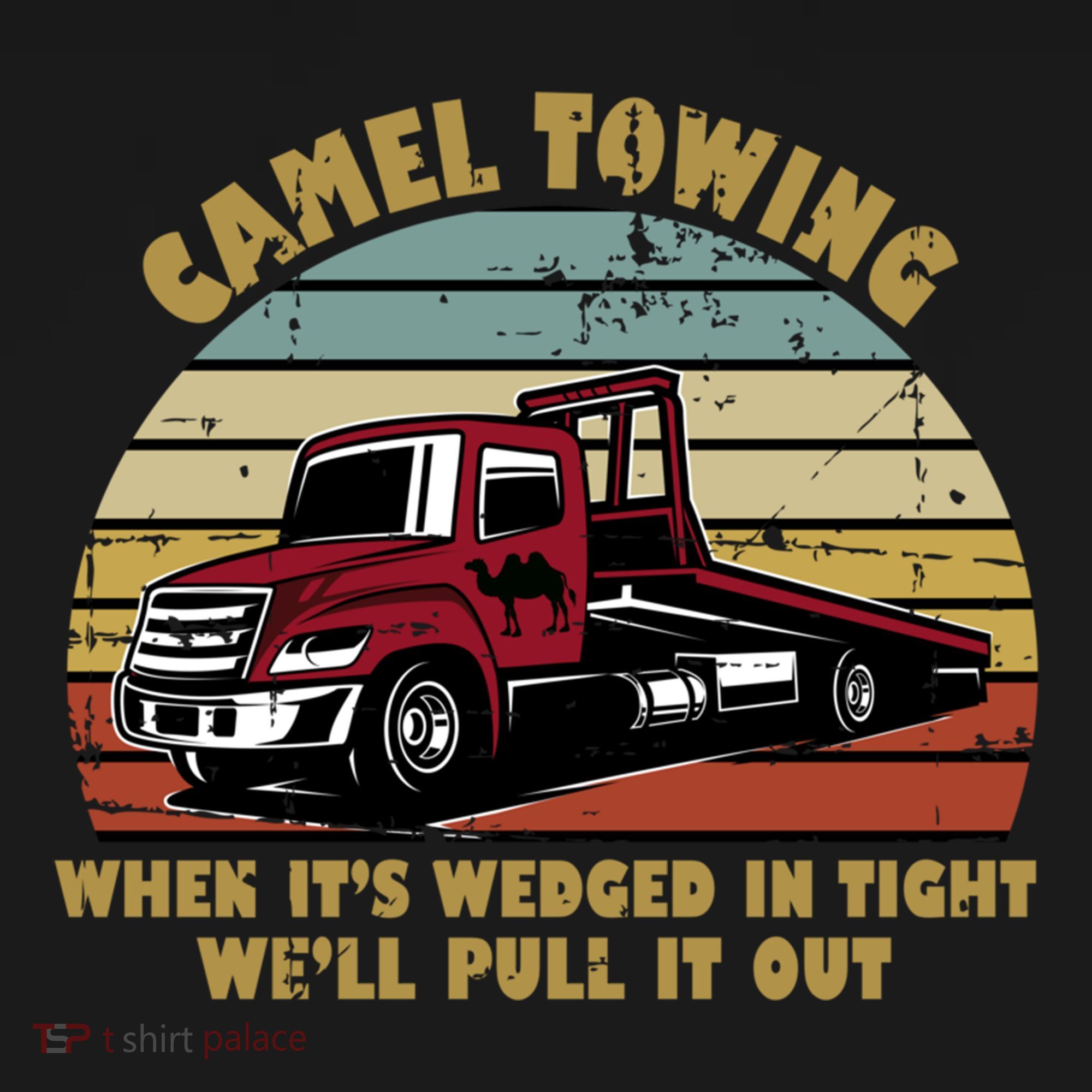 Camel Towing Retro Funny Adult Humor Cringey Dirty Joke Meaningful Gift Bucket Hat