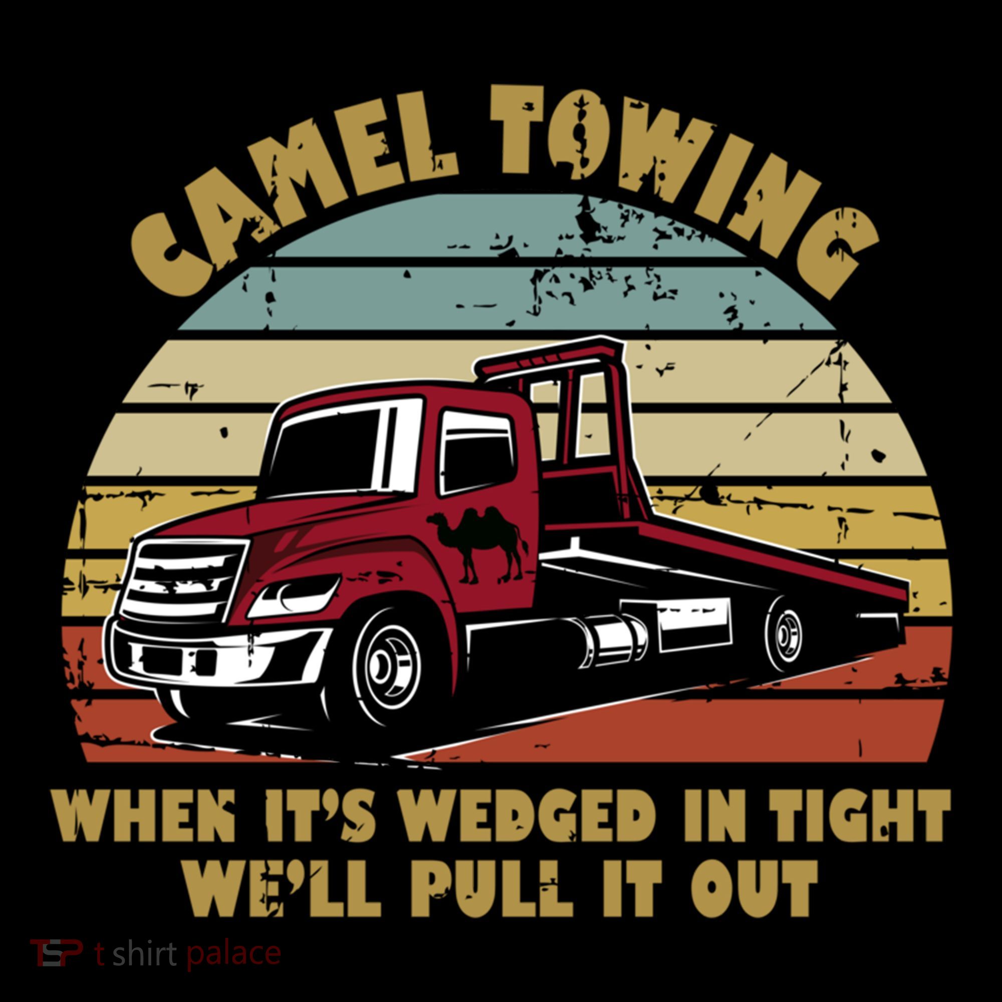 Camel Towing Retro Funny Adult Humor Cringey Dirty Joke Meaningful Gift Coffee Mug