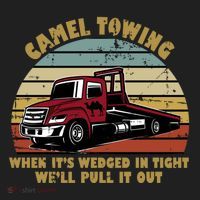 Camel Towing Retro Funny Adult Humor Cringey Dirty Joke Meaningful Gift Beanie thumb 2