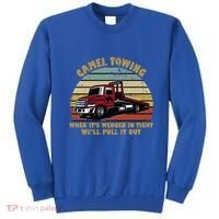 Camel Towing Retro Funny Adult Humor Cringey Dirty Joke Meaningful Gift Sweatshirt thumb 0