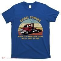 Camel Towing Retro Funny Adult Humor Cringey Dirty Joke Meaningful Gift T-Shirt thumb 0