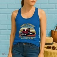 Camel Towing Retro Funny Adult Humor Cringey Dirty Joke Meaningful Gift Women's Tank Top thumb 2