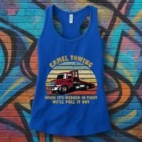 Camel Towing Retro Funny Adult Humor Cringey Dirty Joke Meaningful Gift Women's Tank Top thumb 3
