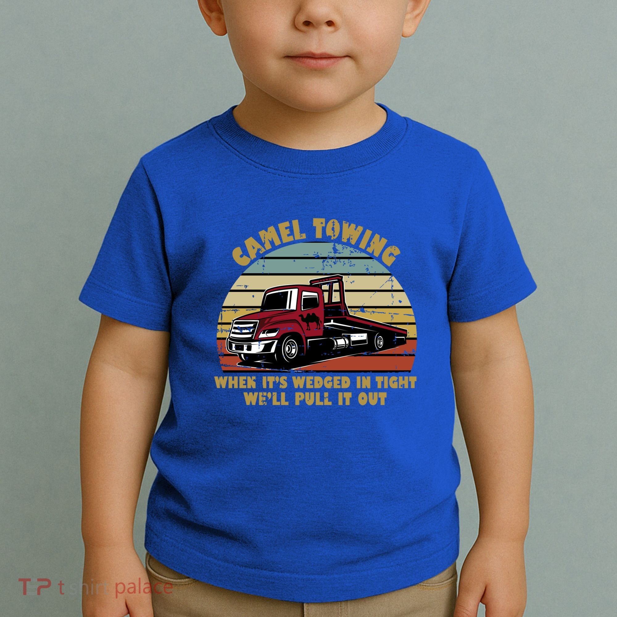 Camel Towing Retro Funny Adult Humor Cringey Dirty Joke Meaningful Gift Toddler T-Shirt