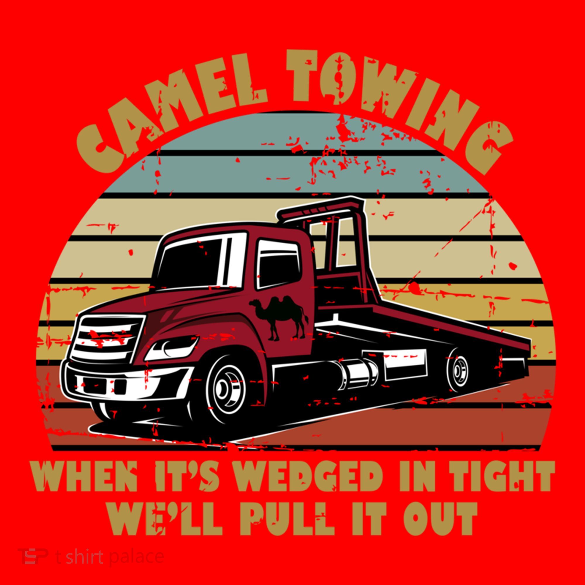 Camel Towing Retro Funny Adult Humor Cringey Dirty Joke Meaningful Gift Santa Hat
