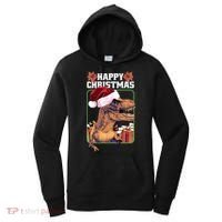 Cool T Rex Happy Christmas Women's Hoodie thumb 0