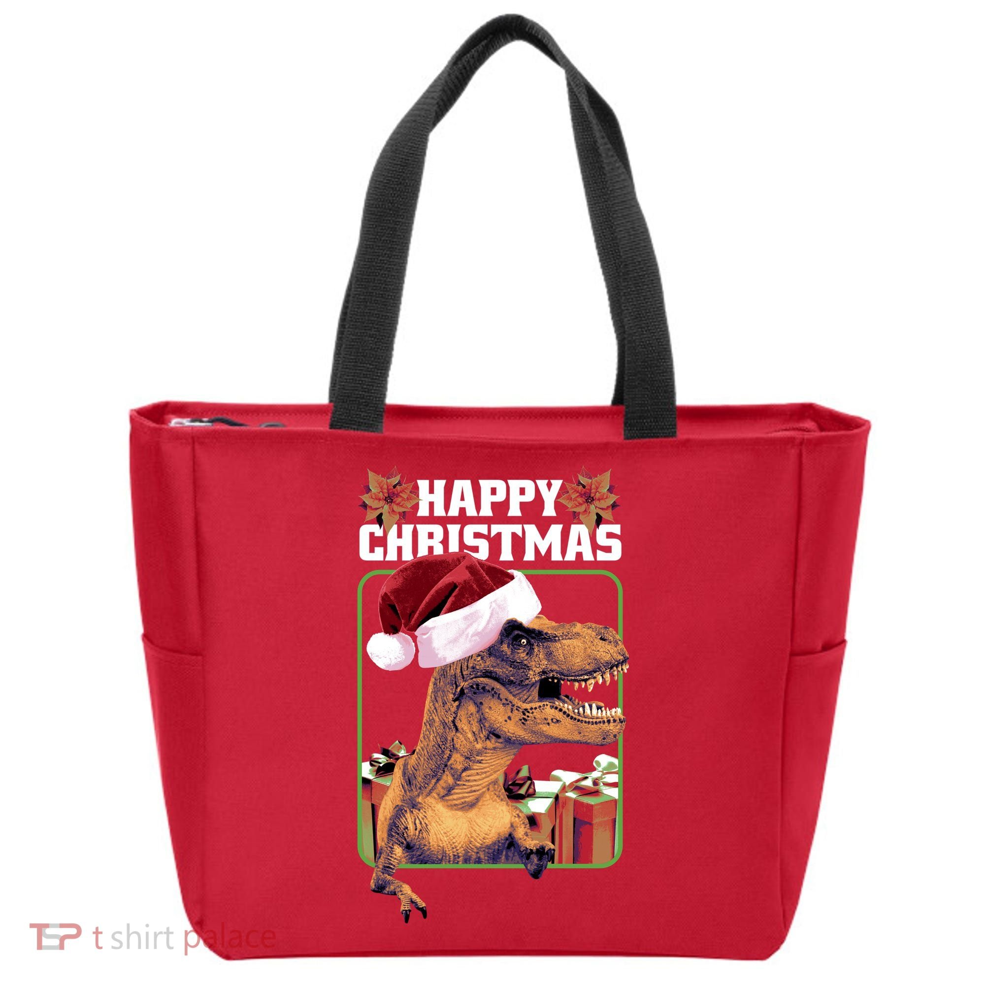Cool T Rex Happy Christmas Tote Bag