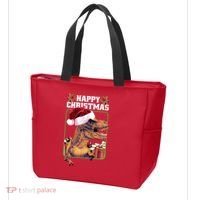 Cool T Rex Happy Christmas Tote Bag thumb 3