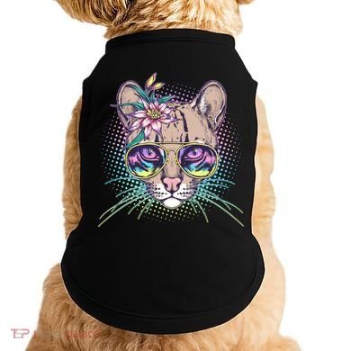 Cute Tropical Rainbow Ocelot Cat Doggie Tank