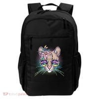 Cute Tropical Rainbow Ocelot Cat Backpack thumb 0