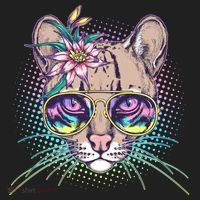 Cute Tropical Rainbow Ocelot Cat Beanie thumb 2