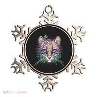 Cute Tropical Rainbow Ocelot Cat Ornament thumb 0