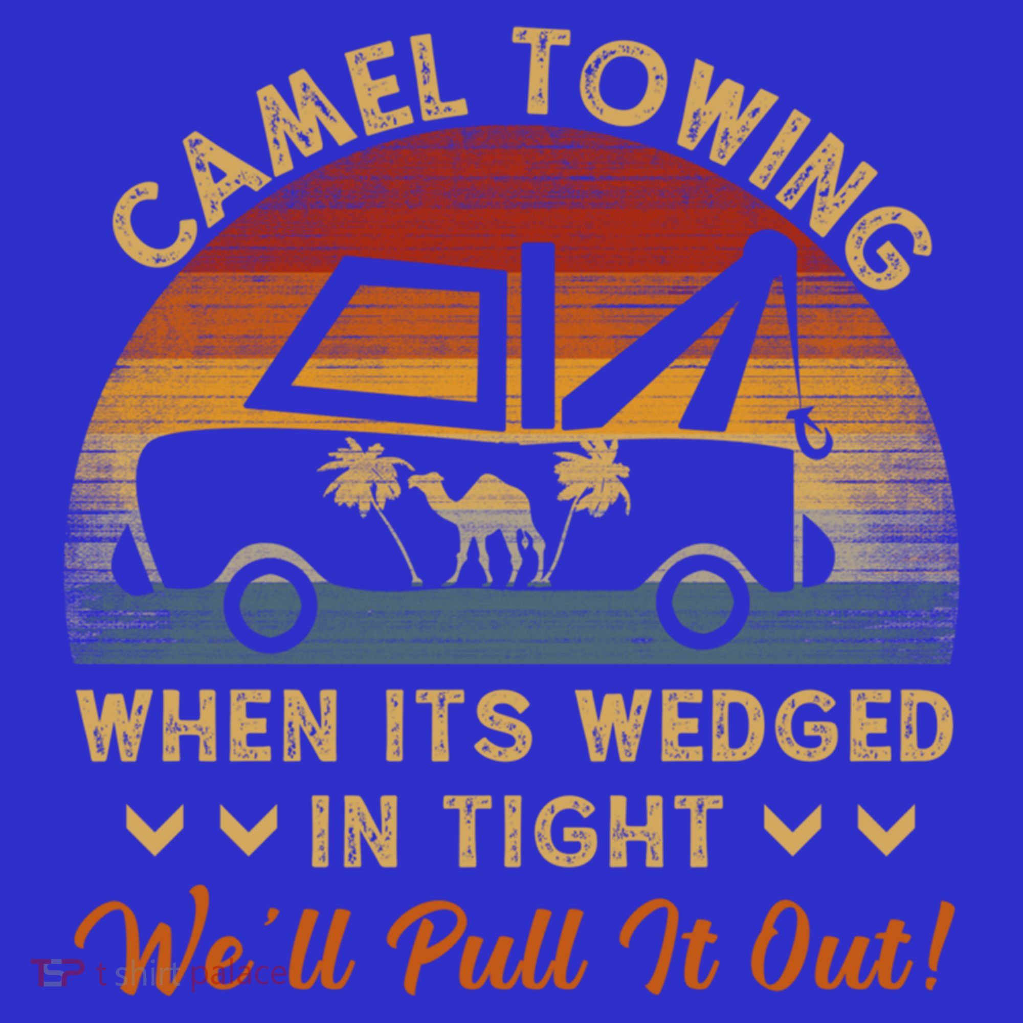 Camel Towing Retro Adult Humor Saying Funny Halloween Great Gift Polo