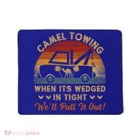 Camel Towing Retro Adult Humor Saying Funny Halloween Great Gift Mousepad thumb 0