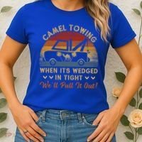 Camel Towing Retro Adult Humor Saying Funny Halloween Great Gift Women's T-Shirt thumb 2
