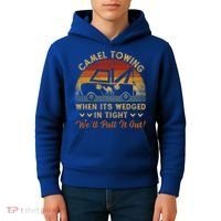 Camel Towing Retro Adult Humor Saying Funny Halloween Great Gift Kids Hoodie thumb 4