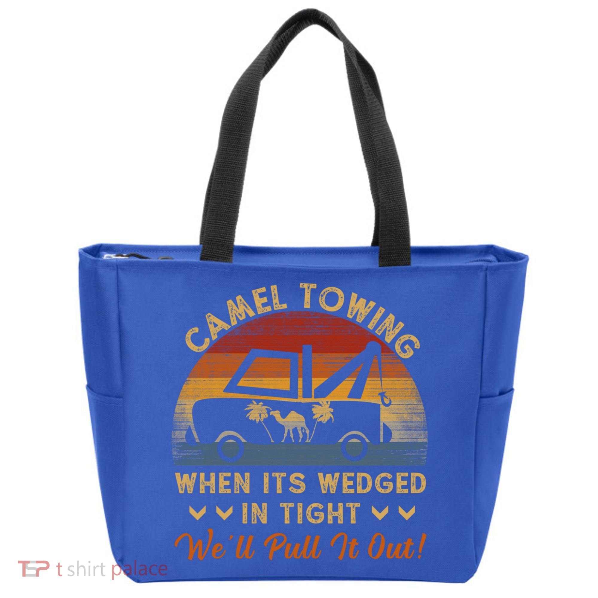 Camel Towing Retro Adult Humor Saying Funny Halloween Great Gift Tote Bag