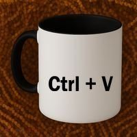 Ctrl + V Coffee Mug thumb 2