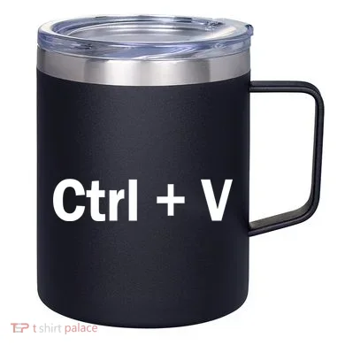 Ctrl + V 12oz Stainless Steel Coffee Mug