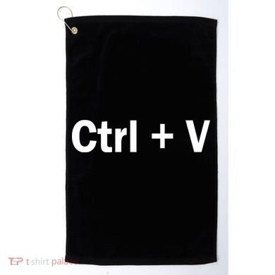Ctrl + V Golf Towel