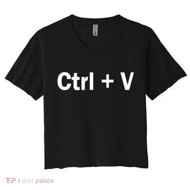 Ctrl + V Women's Crop Top Tee
