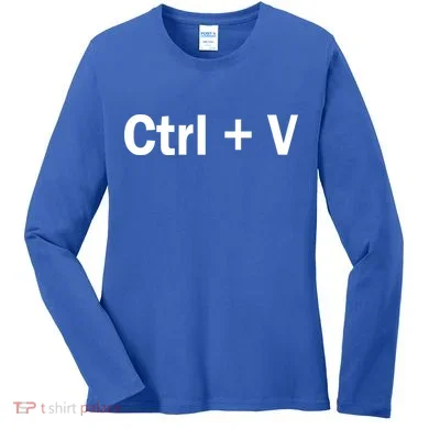 Ctrl + V Women's Long Sleeve Shirt
