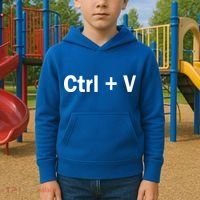 Ctrl + V Kids Hoodie thumb 2