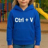 Ctrl + V Kids Hoodie thumb 3