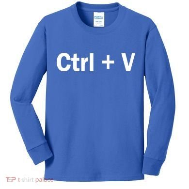 Ctrl + V Kids Long Sleeve Shirt