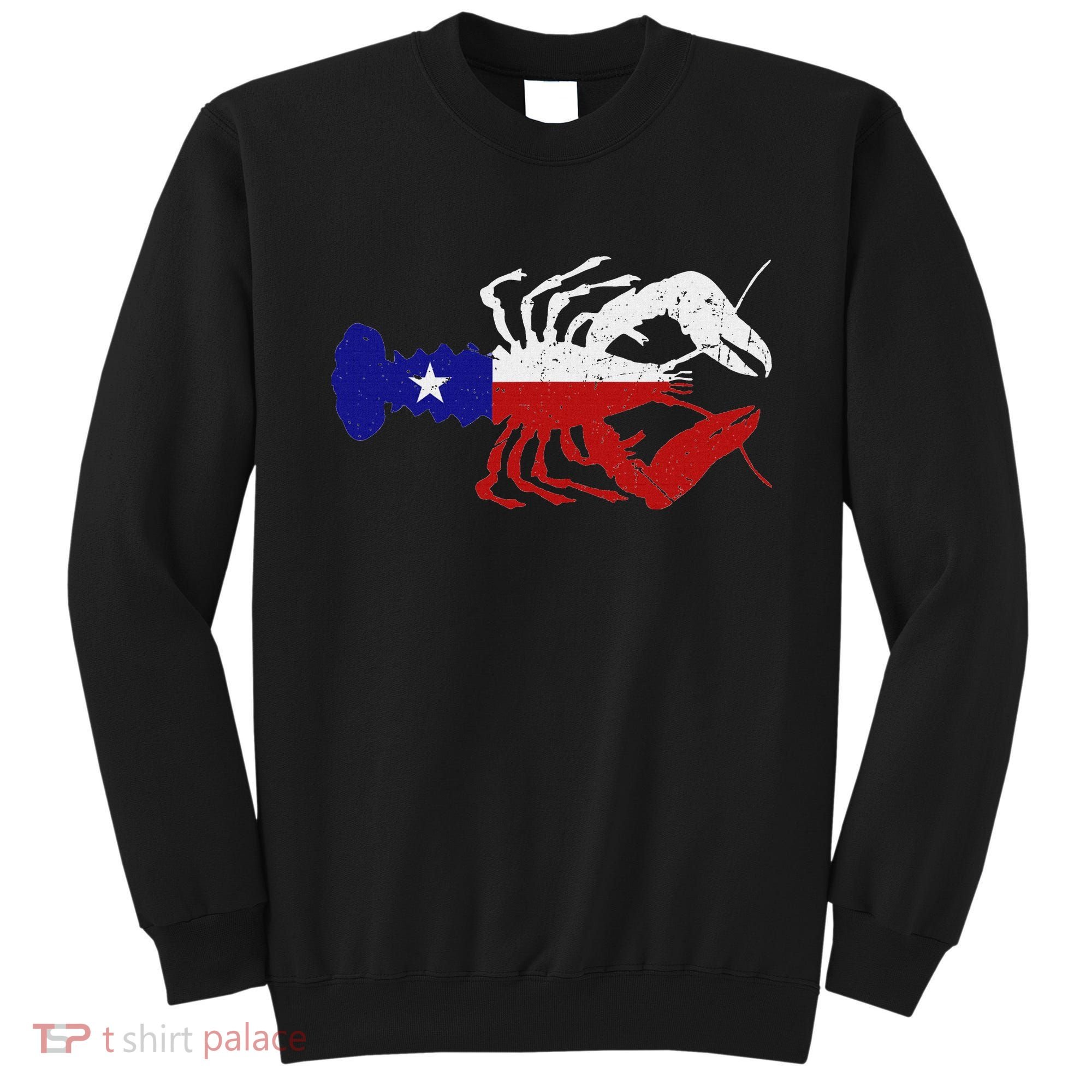 Crawfish Texas Seafood Shellfish Lone Star Southern Food Sweatshirt