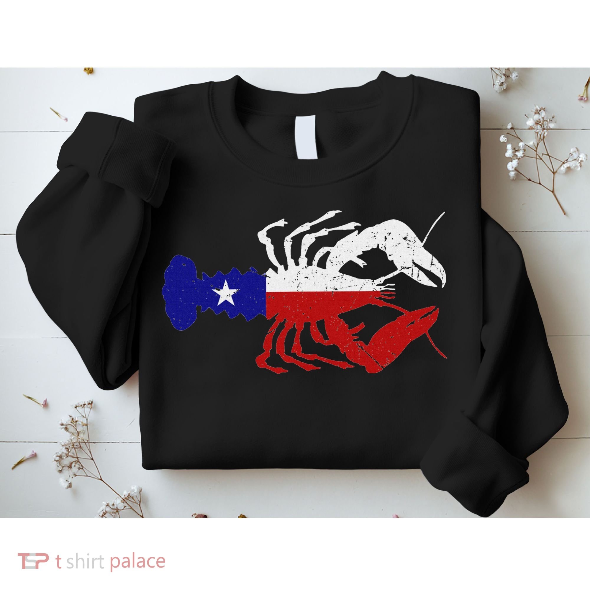 Crawfish Texas Seafood Shellfish Lone Star Southern Food Sweatshirt