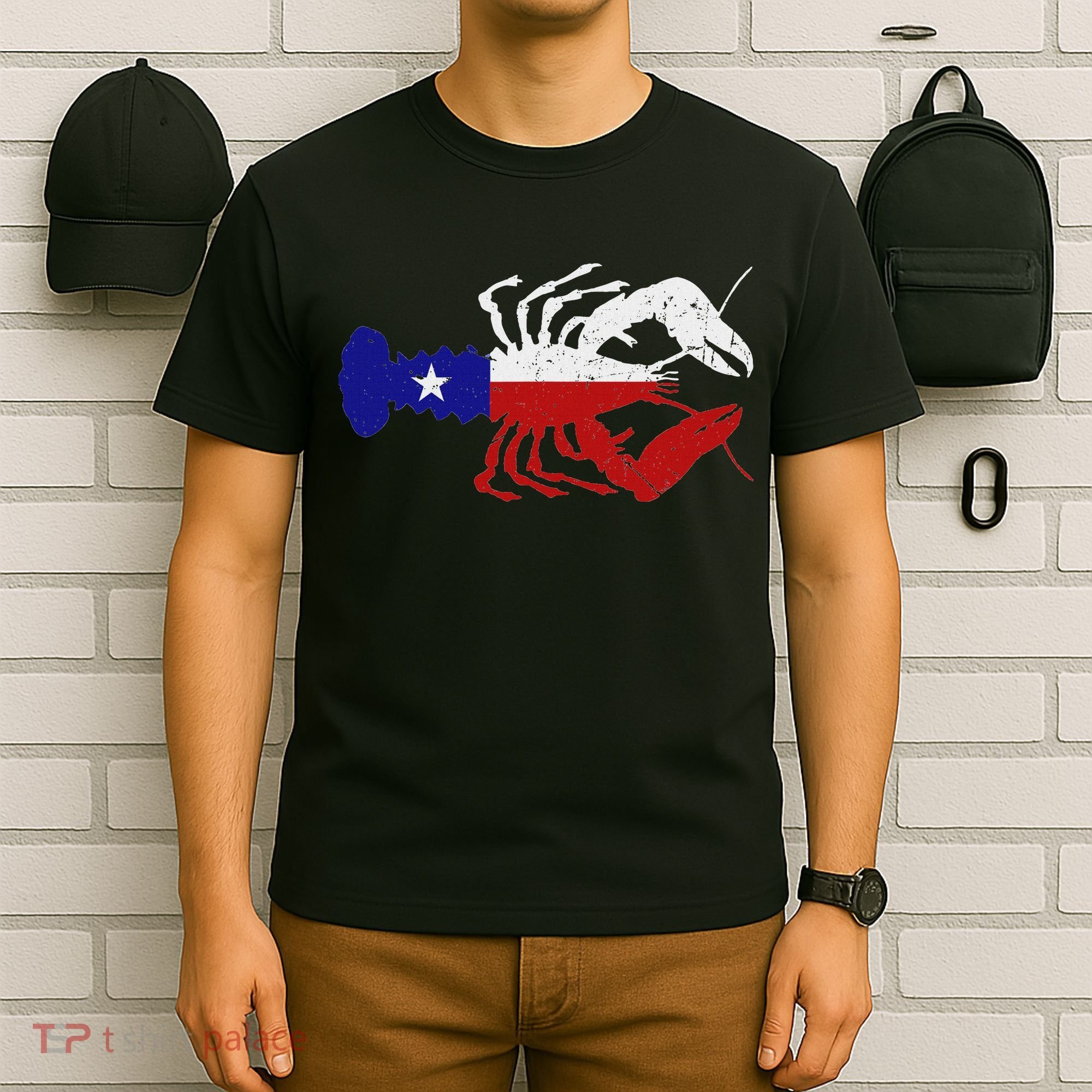 Crawfish Texas Seafood Shellfish Lone Star Southern Food T-Shirt