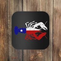 Crawfish Texas Seafood Shellfish Lone Star Southern Food Coaster thumb 0