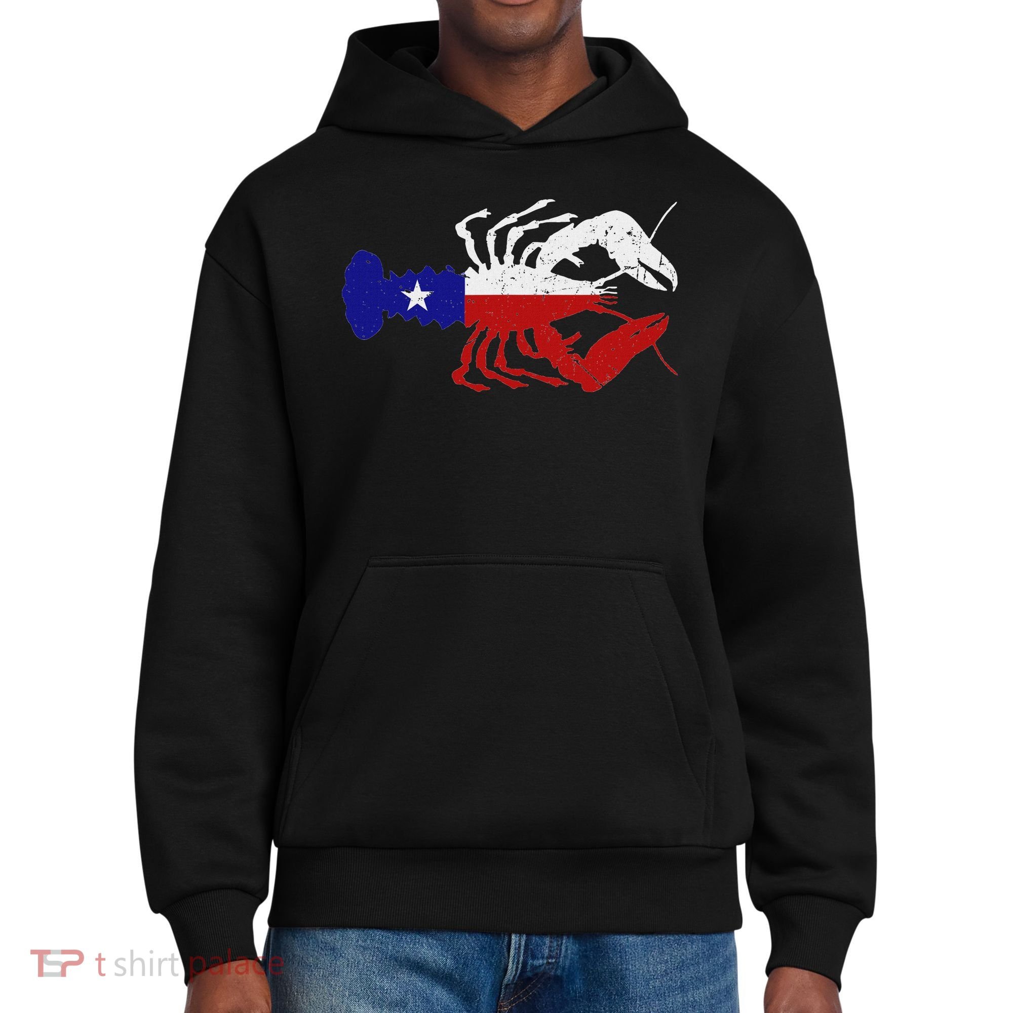 Crawfish Texas Seafood Shellfish Lone Star Southern Food District V.I.T. Heavyweight Hoodie