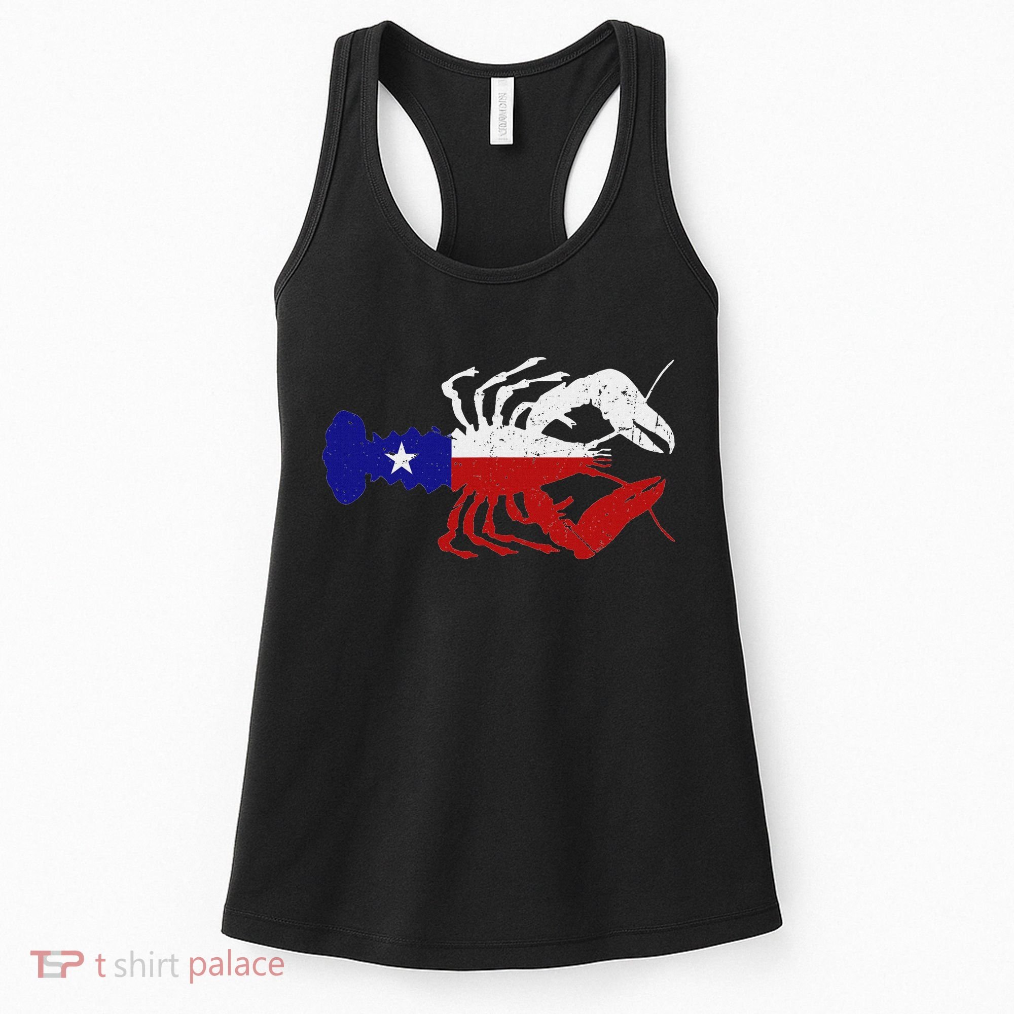 Crawfish Texas Seafood Shellfish Lone Star Southern Food Women's Tank Top