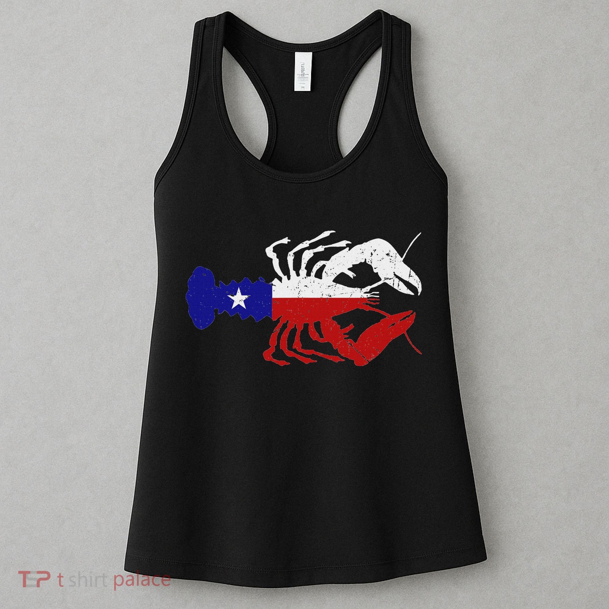 Crawfish Texas Seafood Shellfish Lone Star Southern Food Women's Tank Top