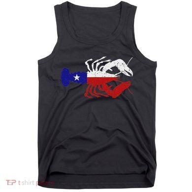 Crawfish Texas Seafood Shellfish Lone Star Southern Food Tank Top